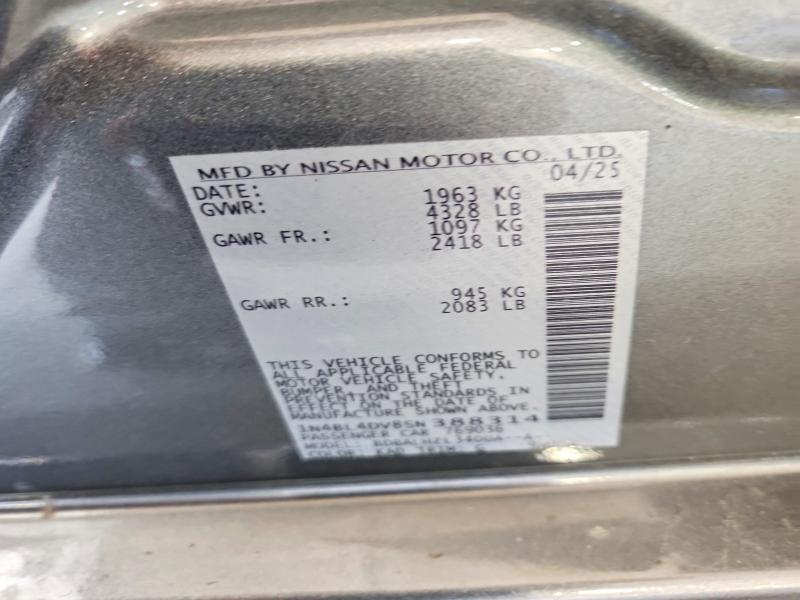 62541186 :رقم المزاد ، 1N4BL4DV8SN388314 vin ، 2025 Nissan Altima مزاد بيع