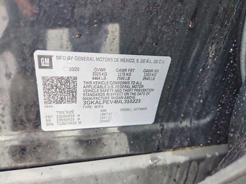2021 Gmc Terrain მანქანა იყიდება აუქციონზე, vin: 3GKALPEV4ML310223, აუქციონის ნომერი: 59710546