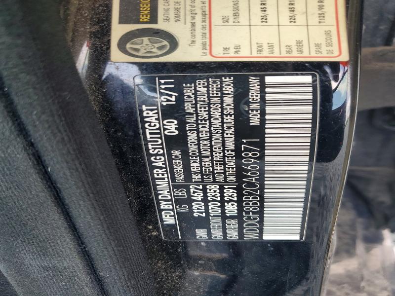 62302606 :رقم المزاد ، WDDGF8BB2CA669871 vin ، 2012 Mercedes-benz C مزاد بيع