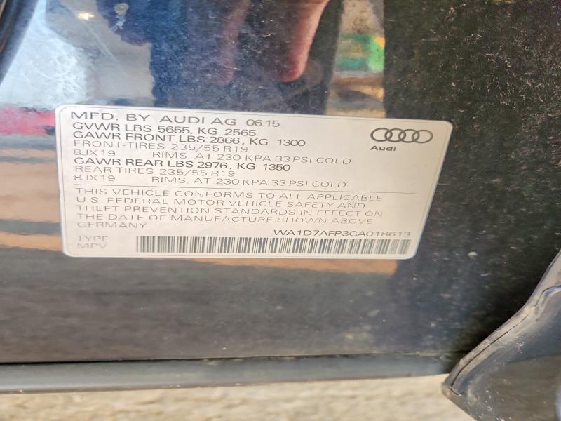 Aukcja sprzedaży 2016 Audi Q5, vin: WA1D7AFP3GA018613, numer aukcji: 59406186