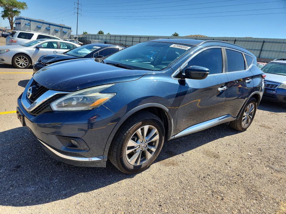 Aukcja sprzedaży 2018 Nissan Murano, vin: 5N1AZ2MG9JN156695, numer aukcji: 62996856