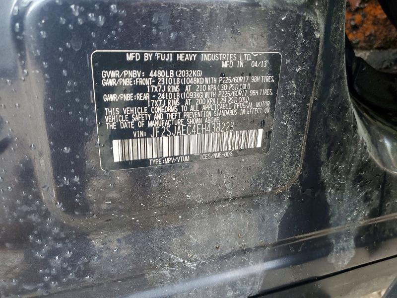 61230156 :رقم المزاد ، JF2SJAEC4EH438223 vin ، 2014 Subaru Forester مزاد بيع