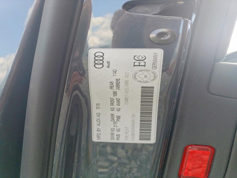 Продажа на аукционе авто 2017 Audi A4, vin: WAUBNAF4XHN041726, номер лота: 63016156