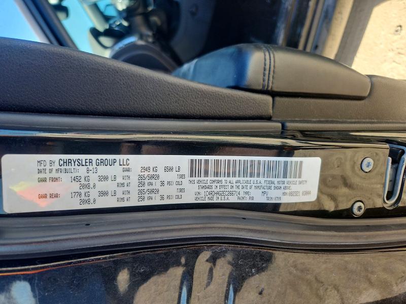 Продажа на аукционе авто 2014 Dodge Durango, vin: 1C4RDHAG2EC266714, номер лота: 60248826