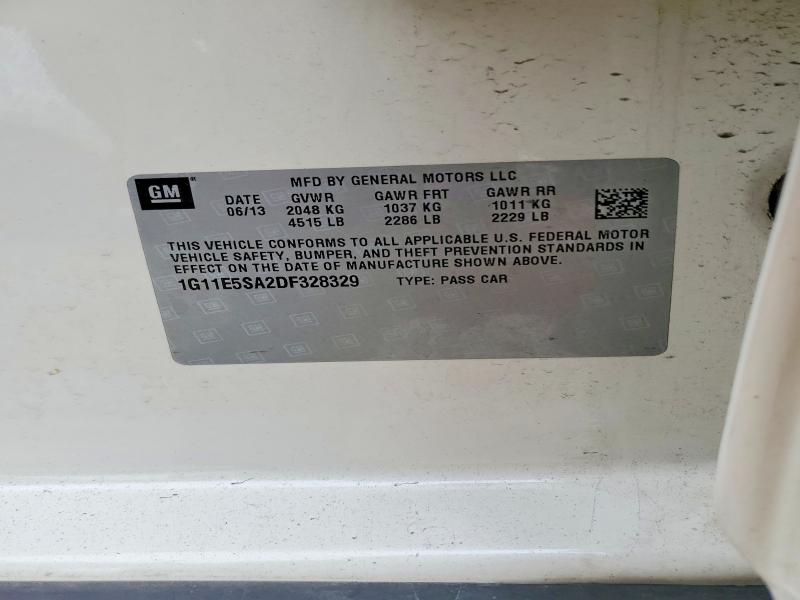 Aukcja sprzedaży 2013 Chevrolet Malibu, vin: 1G11E5SA2DF328329, numer aukcji: 62274276