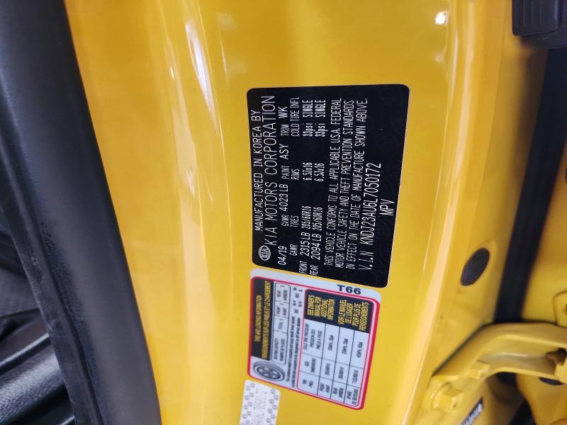 2020 Kia Soul მანქანა იყიდება აუქციონზე, vin: KNDJ23AU6L7050172, აუქციონის ნომერი: 62476306