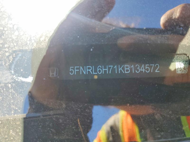 62142776 :رقم المزاد ، 5FNRL6H71KB134572 vin ، 2019 Honda Odyssey مزاد بيع