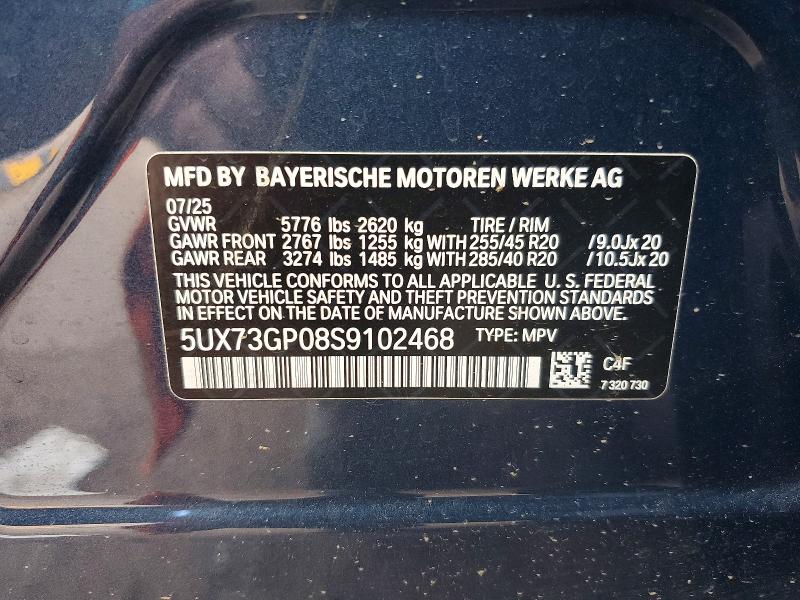 Aukcja sprzedaży 2025 Bmw X3, vin: 5UX73GP08S9102468, numer aukcji: 61629966
