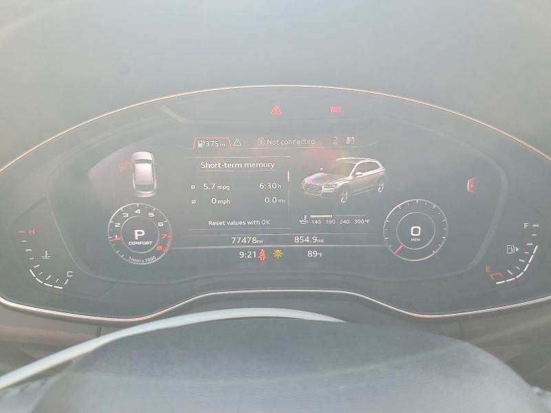 2018 Audi Q5 მანქანა იყიდება აუქციონზე, vin: WA1BNAFYXJ2179886, აუქციონის ნომერი: 59374126