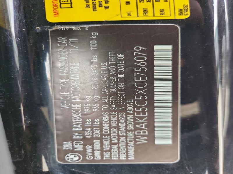62763686 :رقم المزاد ، WBAKE5C5XCE756079 vin ، 2012 Bmw 328 مزاد بيع