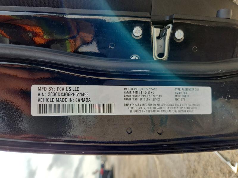 Aukcja sprzedaży 2023 Dodge Charger, vin: 2C3CDXJG6PH511499, numer aukcji: 62390116