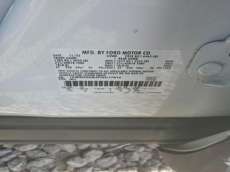 Продажа на аукционе авто 2023 Ford Explorer, vin: 1FM5K8AB3PGC17912, номер лота: 62691316