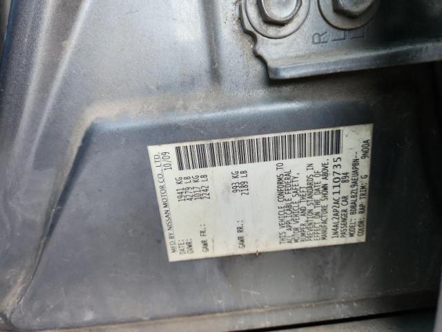 Продажа на аукционе авто 2010 Nissan Altima, vin: 1N4AL2AP2AC110735, номер лота: 60477886