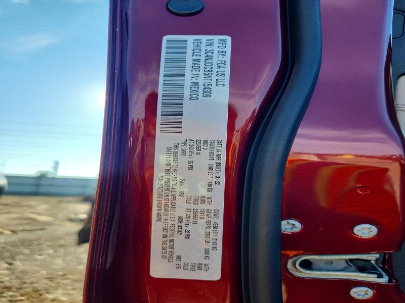 Продаж на аукціоні авто 2022 Jeep Compass, vin: 3C4NJDCB6NT154309, номер лоту: 59979006