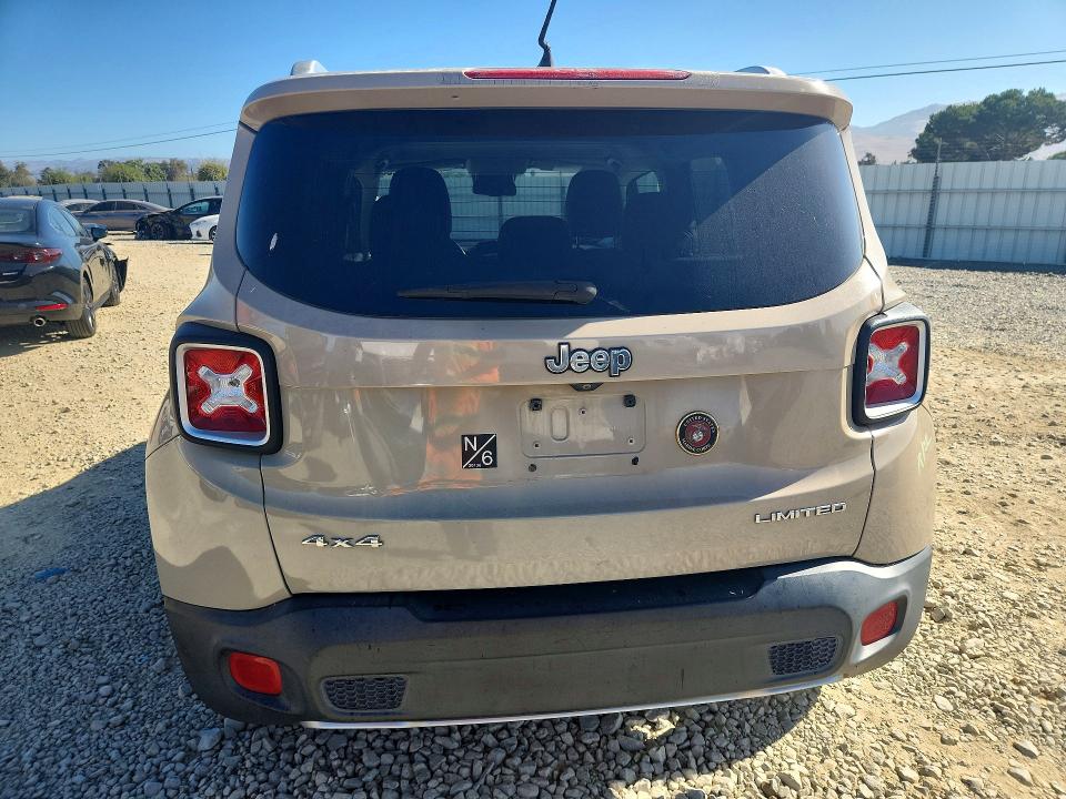Продаж на аукціоні авто 2016 Jeep Renegade, vin: ZACCJBDT3GPC59211, номер лоту: 62998286