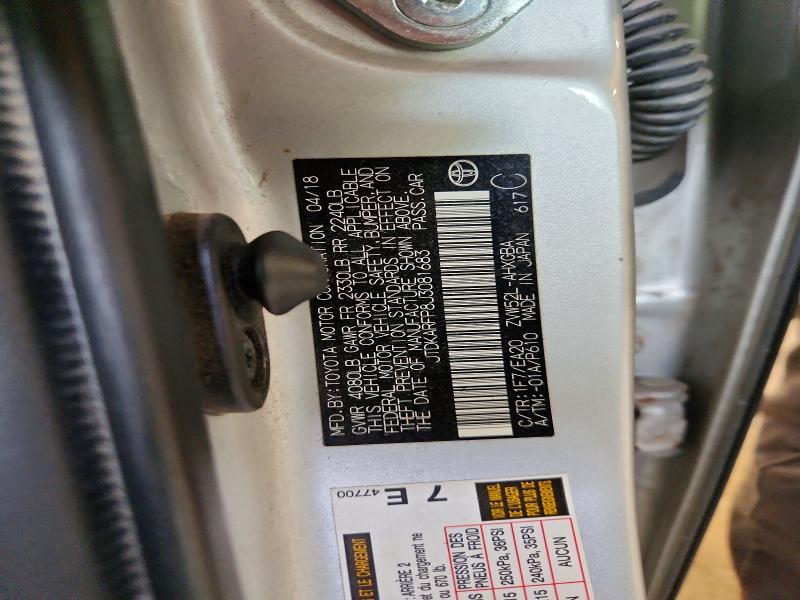 61577706 :رقم المزاد ، JTDKARFP8J3081683 vin ، 2018 Toyota Prius Prime مزاد بيع