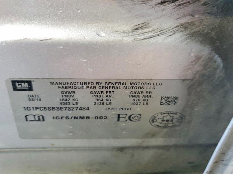 Продажа на аукционе авто 2014 Chevrolet Cruze, vin: 1G1PC5SB3E7327484, номер лота: 61892256