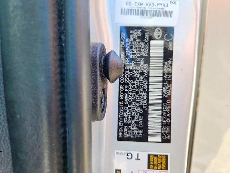 2022 Toyota Prius მანქანა იყიდება აუქციონზე, vin: JTDKAMFU6N3176838, აუქციონის ნომერი: 60418596