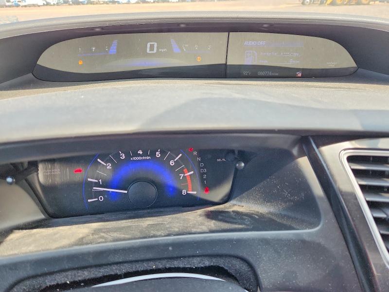 61740316 :رقم المزاد ، 19XFB2F9XDE043327 vin ، 2013 Honda Civic مزاد بيع