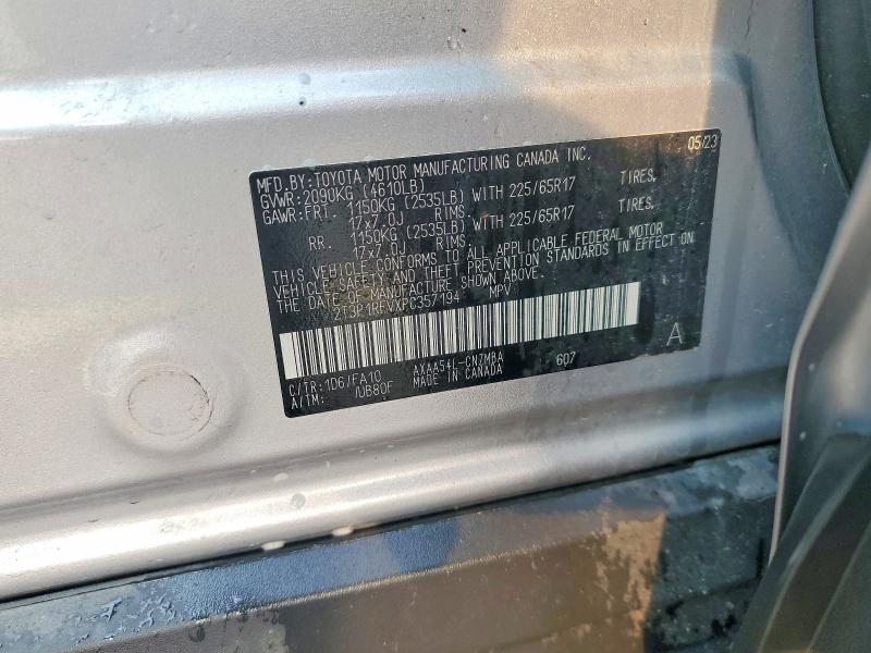 Продаж на аукціоні авто 2023 Toyota Rav4, vin: 2T3P1RFVXPC357194, номер лоту: 61023456