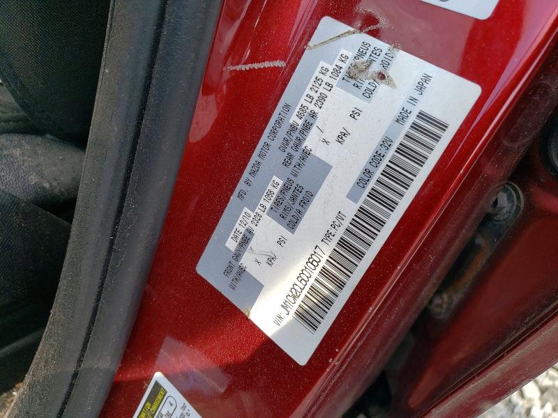 60550456 :رقم المزاد ، JM1CW2CL6C0106017 vin ، 2012 Mazda 5 مزاد بيع