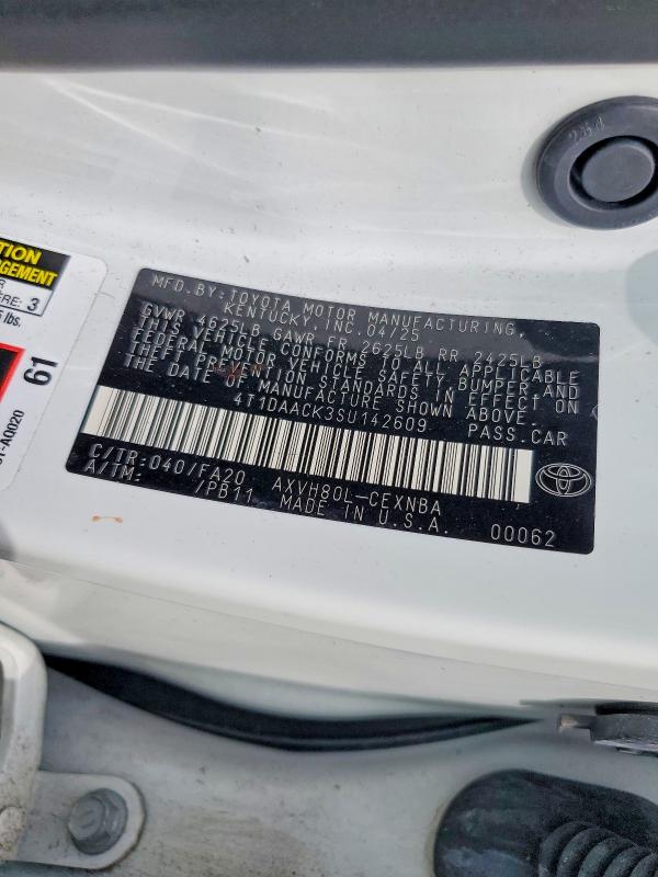 Продажа на аукционе авто 2025 Toyota Camry, vin: 4T1DAACK3SU142609, номер лота: 59915156