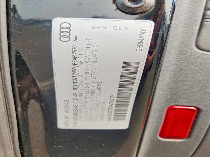 2019 Audi A5 მანქანა იყიდება აუქციონზე, vin: WAUENCF5XKA090330, აუქციონის ნომერი: 61691656