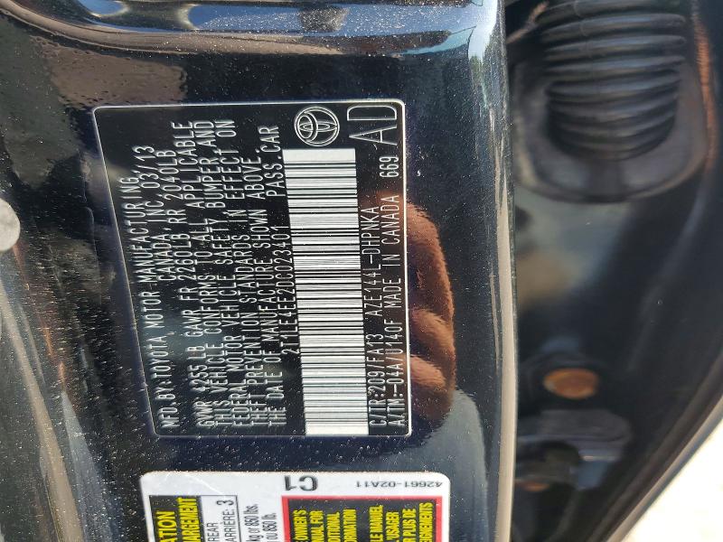 2013 Toyota Corolla Matrix მანქანა იყიდება აუქციონზე, vin: 2T1LE4EE2DC023401, აუქციონის ნომერი: 60488226