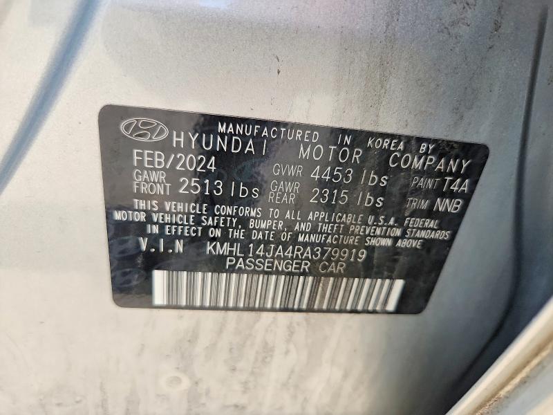 Aukcja sprzedaży 2024 Hyundai Sonata, vin: KMHL14JA4RA379919, numer aukcji: 59029756
