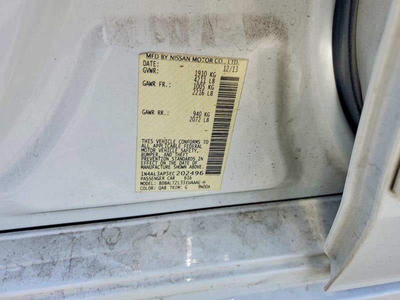 2014 Nissan Altima მანქანა იყიდება აუქციონზე, vin: 1N4AL3AP5EC202496, აუქციონის ნომერი: 61801256