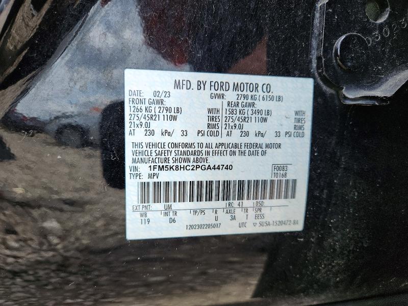 Aukcja sprzedaży 2023 Ford Explorer, vin: 1FM5K8HC2PGA44740, numer aukcji: 61735946