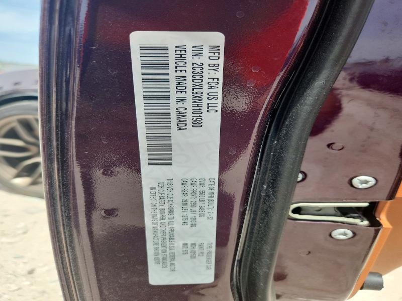 Aukcja sprzedaży 2022 Dodge Charger, vin: 2C3CDXL9XNH101980, numer aukcji: 61326006