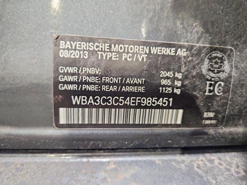 2014 Bmw 320 მანქანა იყიდება აუქციონზე, vin: WBA3C3C54EF985451, აუქციონის ნომერი: 59611276