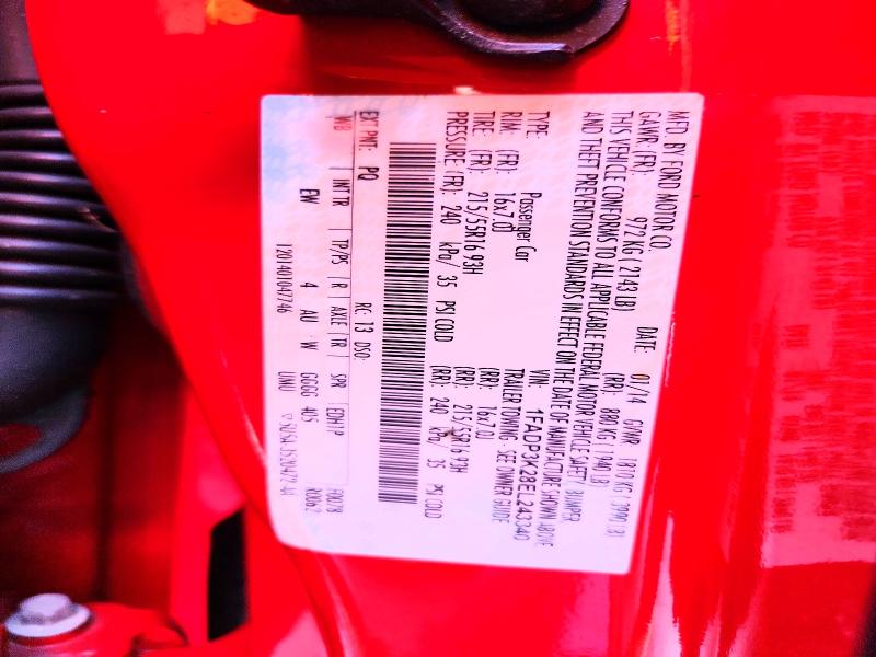 Продаж на аукціоні авто 2014 Ford Focus, vin: 1FADP3K28EL243340, номер лоту: 61801436