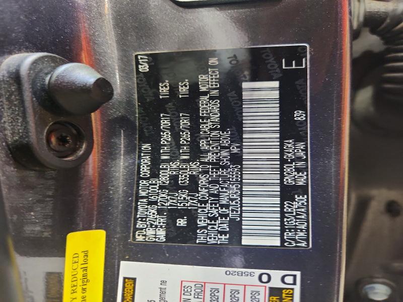 Aukcja sprzedaży 2017 Toyota 4runner, vin: JTEZU5JR3H5155593, numer aukcji: 60306576