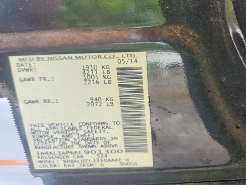 59656956 :رقم المزاد ، 1N4AL3AP6EC901300 vin ، 2014 Nissan Altima مزاد بيع