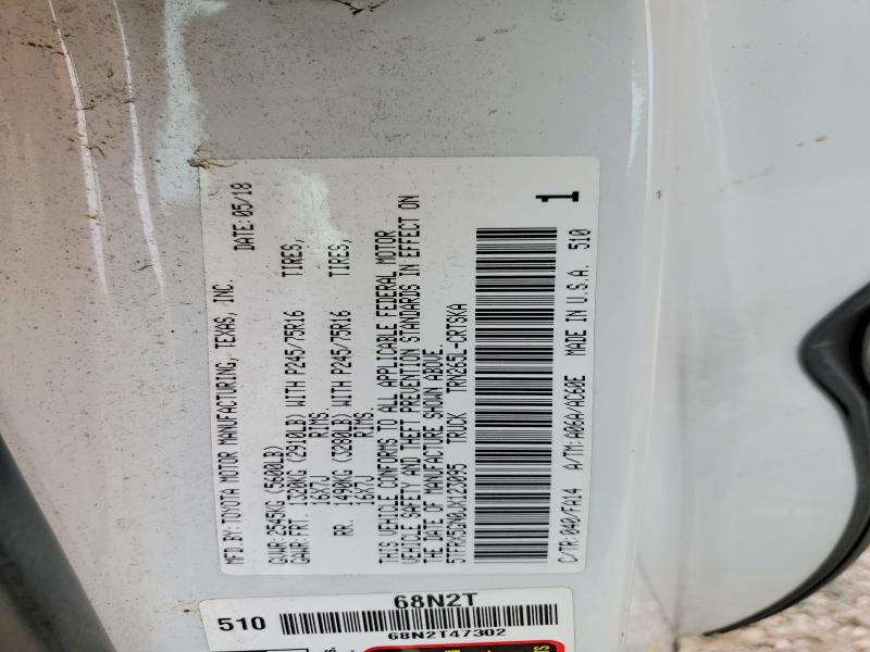 2018 Toyota Tacoma მანქანა იყიდება აუქციონზე, vin: 5TFRX5GN0JX123095, აუქციონის ნომერი: 62434516