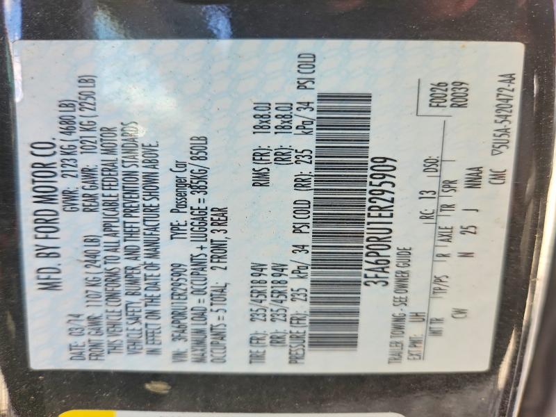 Aukcja sprzedaży 2014 Ford Fusion, vin: 3FA6P0RU1ER295909, numer aukcji: 60520626