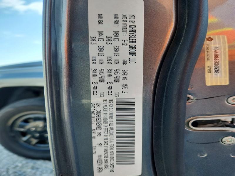 60996076 :رقم المزاد ، 1C4NJRBB6CD650891 vin ، 2012 Jeep Patriot مزاد بيع