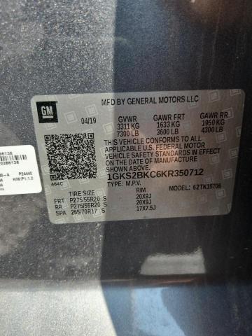 Продаж на аукціоні авто 2019 Gmc Yukon, vin: 1GKS2BKC6KR350712, номер лоту: 73341975