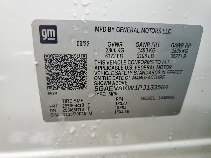 Продаж на аукціоні авто 2023 Buick Enclave, vin: 5GAEVAKW1PJ133564, номер лоту: 62688356