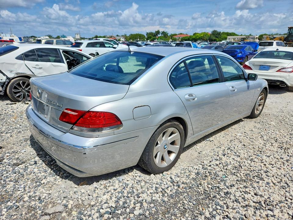 2006 Bmw 750 მანქანა იყიდება აუქციონზე, vin: WBAHN83556DT60972, აუქციონის ნომერი: 63466366