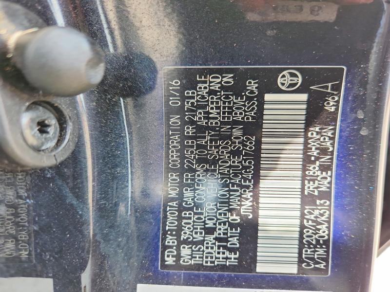 Продаж на аукціоні авто 2016 Scion Im, vin: JTNKARJE4GJ517662, номер лоту: 62517756