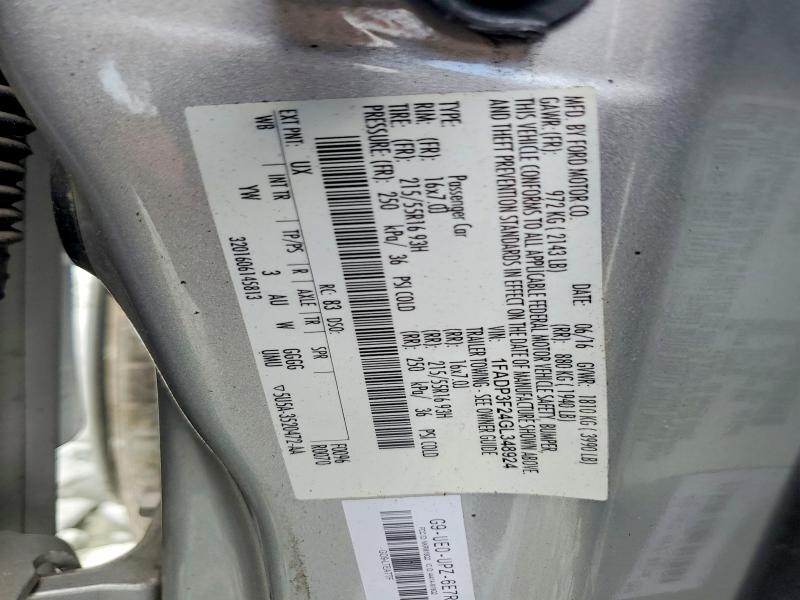 Продаж на аукціоні авто 2016 Ford Focus, vin: 1FADP3F24GL348924, номер лоту: 60206846