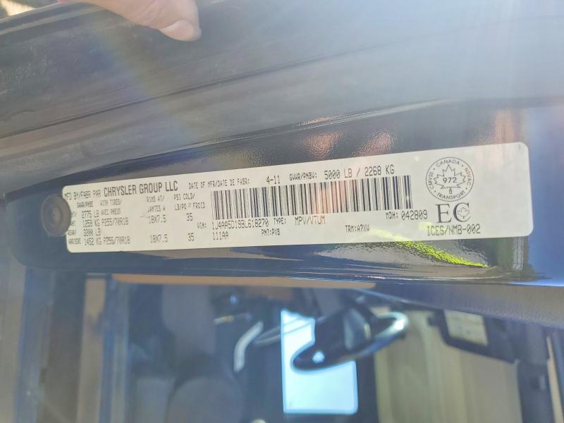 2011 Jeep Wrangler მანქანა იყიდება აუქციონზე, vin: 1J4AA5D19BL618270, აუქციონის ნომერი: 61130226