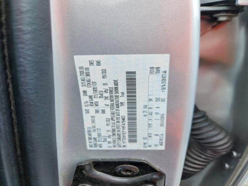 60611346 :رقم المزاد ، 1FTEW1EF1HFA19463 vin ، 2017 Ford F150 مزاد بيع