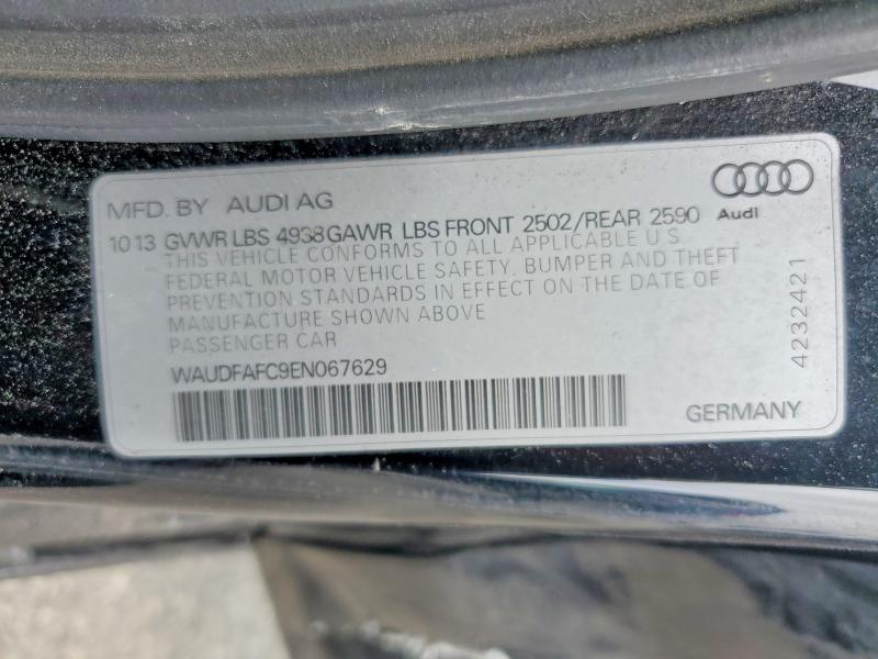 2014 Audi A6 მანქანა იყიდება აუქციონზე, vin: WAUDFAFC9EN067629, აუქციონის ნომერი: 62149076