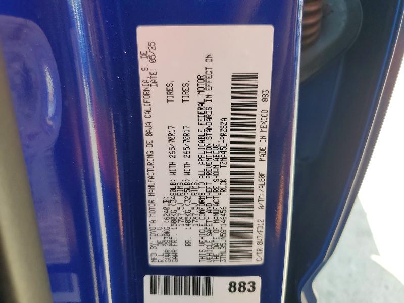 Продажа на аукционе авто 2025 Toyota Tacoma, vin: 3TMLB5JN5SM146456, номер лота: 61372586