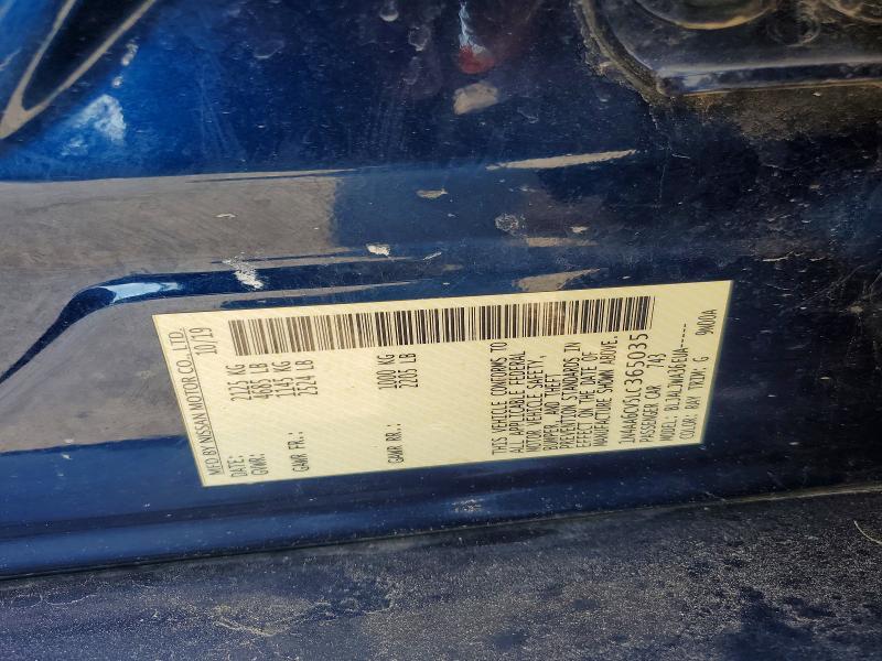 Aukcja sprzedaży 2020 Nissan Maxima, vin: 1N4AA6CV5LC365035, numer aukcji: 60803146