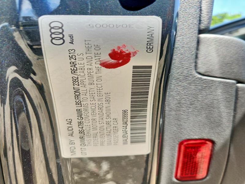 Aukcja sprzedaży 2018 Audi A4, vin: WAUENAF44JA039996, numer aukcji: 62002576